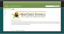 Desktop Screenshot of highcreekkennels.com